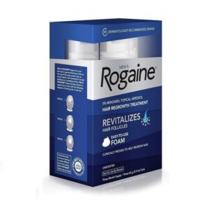 Rogaine 5% Minoxidil Hair Loss Foam, 3x60 ml for 3 months