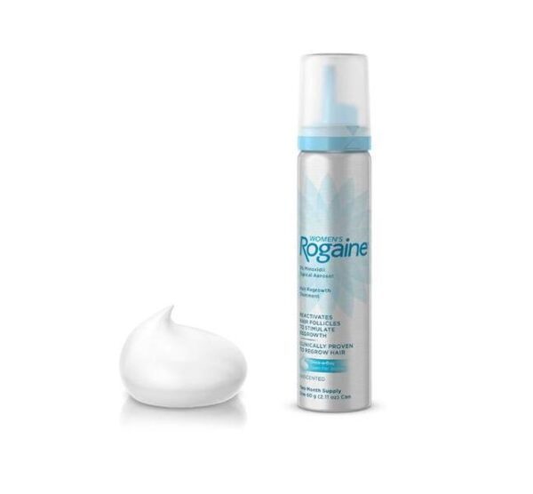 Rogaine 5% Minoxidil Hair Loss Foam for Women 1x60 ml for 2 months.