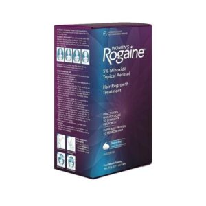 Rogaine 5% Minoxidil Foam for Women’s Hair Loss, 2 x 60 g for 4 Months