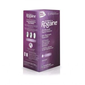Rogaine Minoxidil 2% Topical Solution for Hair Loss – 1 Month Supply